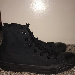 All black high tops